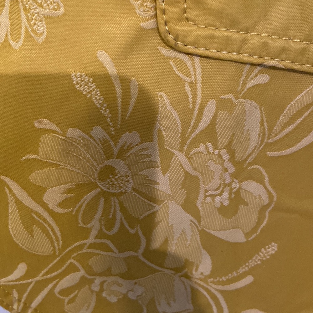 Sisley Yellow Floral Blazer 🌼 Size Small Fitted Jacket Button Front EUC - Picture 7 of 10